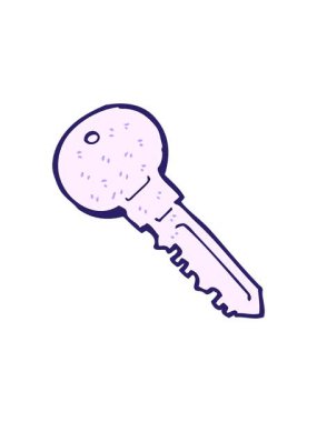 karikatür anahtarının basınçlı canlandırması