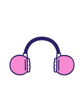 Eski bir kulaklığın sevimli çizgi filminin canlandırmasını çalıştır.