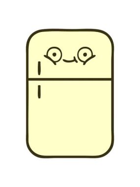 Dondurucunun sevimli çizgi filminin renk animasyonu değişiyor