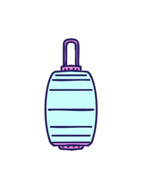 Japon zanaat tarzında parlayan bir kağıt fenerin hareketli animasyonu