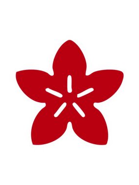 Basit Japon tarzı çiçek tasarımının neon ışık efekti animasyonu