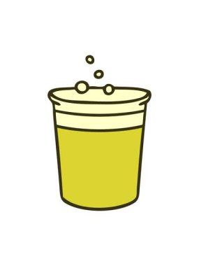 El çiziminin renk değiştiren çizgi film karakteri bira bardağı