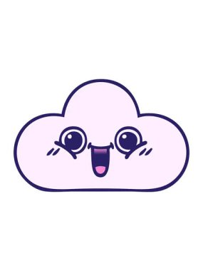 Bir bulutun gölgelendirilmiş çizgi filminin görüntü efektini canlandırName