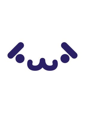 shaking motion animation of cute shy animal face icon