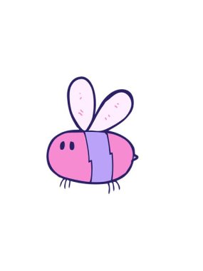 Mutlu vızıldayan arıların yatay titreşimli animasyonu