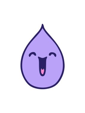 Dönen hareketli el animasyonu garip çizgi film duygusal yağmur damlası