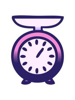 Ağırlık ölçeğinin gölgelenmiş çizgi filmlerinin ışık efektleri