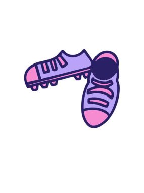 Brezilya tarzı futbol botlarının yükseliş ve yüzme animasyonları birlikte çiziliyor