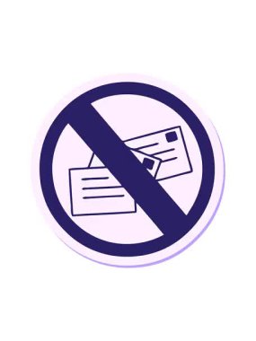 Sevimli bir çizgi filmin çıkartmasının efekt canlandırması. Posta işareti yok.