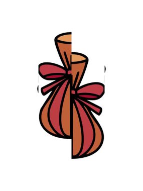 Japon omiyage geleneğinde paketlenmiş hediyenin hareketli animasyonu