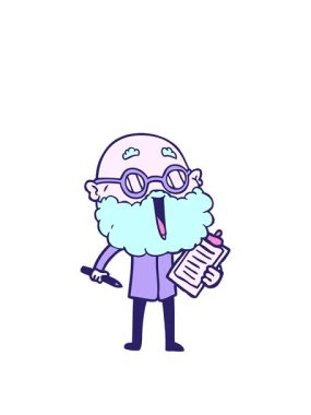 Çizgi filmdeki sakallı neşeli adamın animasyonunu uzatıyorum.