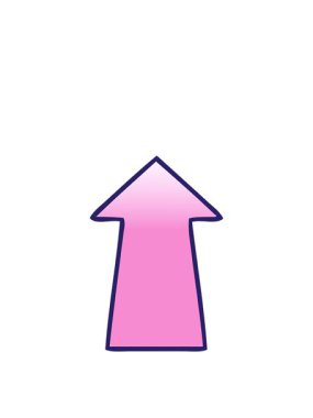 ok simgesi simgesinin yükselişi ve yüzdürülmesi