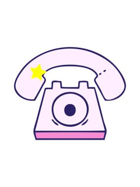 Parıldayan yıldızlar, kırmızı telefon çizgi filminin animasyonunu etkiler.