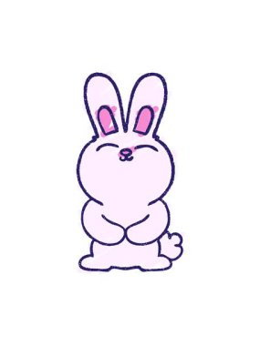 Tavşan Tebeşiri Çiziminin hareketli animasyonu