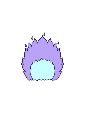 Çizgi film yangınının satış animasyonu