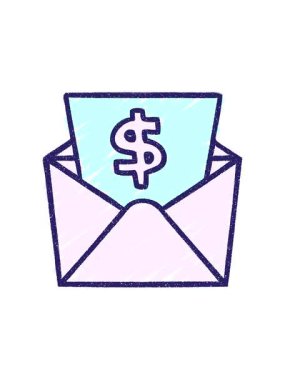 Para Gönderilmiş Tebeşir Çiziminin hareketli animasyonu