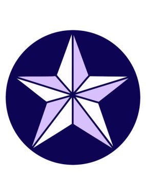 Bir yıldız illüstrasyonunun ikonik dövme tarzının neon ışık efekti canlandırması