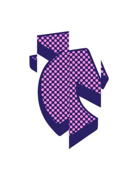 Garip çizgi film okunun bölünmüş hareket animasyonu