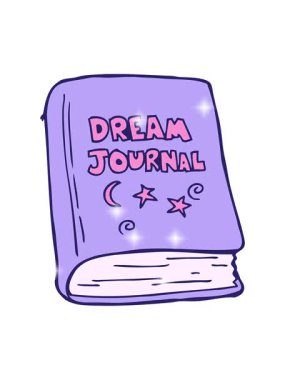 Çizgi film rüya günlüğünün ışıltı etkisi