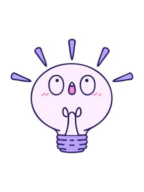 Parlayan bir elektrik ampulünün çizgi filminin hareketli animasyonu