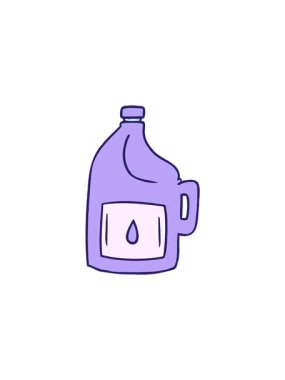 Büyük bir içki şişesinin el çizimi çizgi film karalamalarının gösterişli satış animasyonları