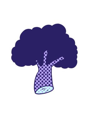 Tatlı brokoli çizgi filminin basınçlı animasyonu