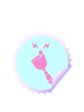 Çınlayan bir el çanının dairesel kabuk soyma çıkartması çizgi filminin animasyonunu uzatıyorum.