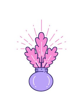 geleneksel dövmeli ev bitkisinin animasyonunu bob ve duraklat