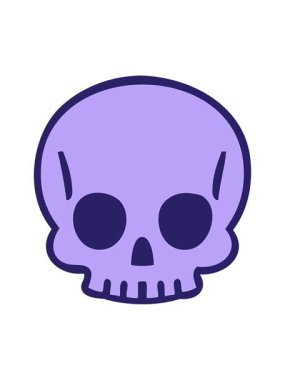 Karikatür insan kafatasını salla ve duraklat