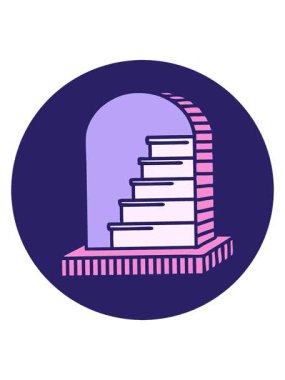 Bir mezar taşının dövmesel görüntüsünün hareketli animasyonu