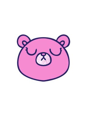 el çizimi çizgi film ayısının radyoaktif parlayan animasyonu