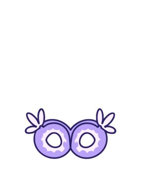 Geleneksel Brezilya karnaval maskeli çizgi filminin zıplama hareketi animasyonu