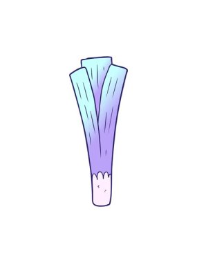 karikatür organik pırasa hareketli animasyon