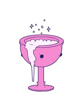 Işık efekti çizgi film sihir kadehinin animasyonu