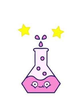 dönen yıldızlar bilim şişesinin çizgi filminin animasyonu