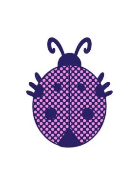 Uğur böceği çiziminin titrek hareketli animasyonu