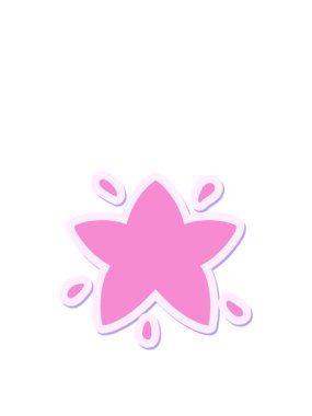 Parlayan bir çizgi film yıldızının hareketli animasyonu