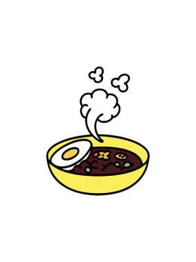 Bir kase Japon eriştesinin yıldız patlaması etkisi animasyonu