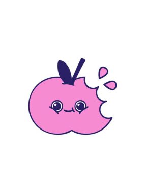 Şirin bir elma çizgi filminin gösterişli satış animasyonu