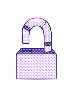 Çizgi film asma kilidinin animasyonunu çalıştır