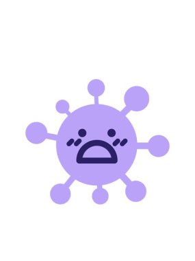 Şok virüsünün göz kırpan radyal çizgileri