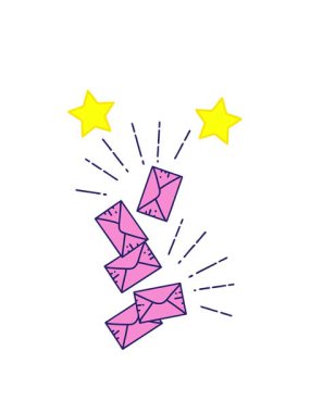 dönen yıldızlar geleneksel dövme stili düşen harflerin çizimlerinin animasyonu