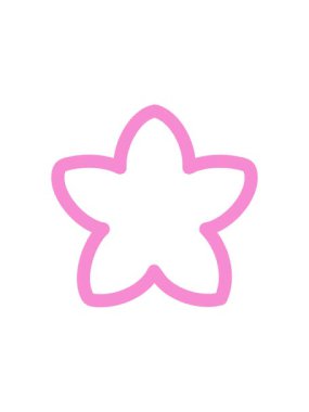 Japon tarzı için uygun tek bir çiçek tasarımının yıldız patlaması etkisi animasyonu