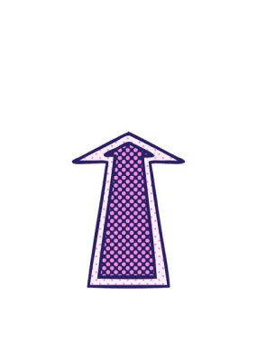 jumping motion animation of cartoon arrow