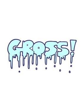 Çizgi film iğrenç sembolünün basınçlı animasyonu