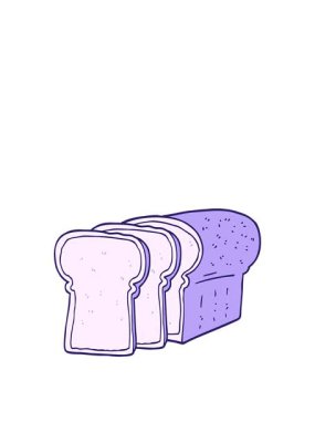 Çizgi film dilimlenmiş ekmeğin animasyonunu genişletiyorum.