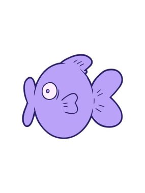 karikatür balıklarının radyoaktif parlayan animasyonu