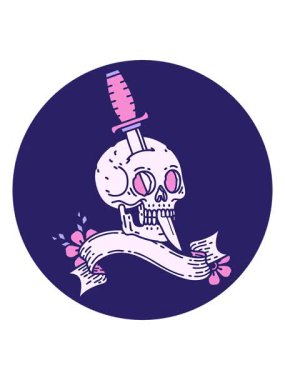 Kafatası sancağıyla simgenin hareketli animasyonu