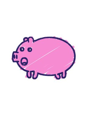 Domuz Tebeşiri Çiziminin Canlandırmasını Salla ve Durdur