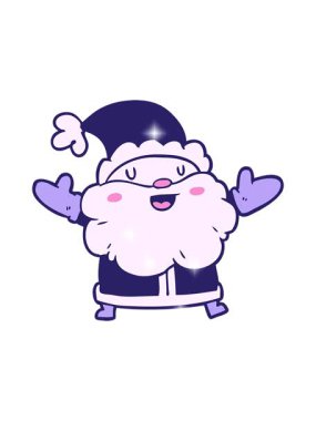 Çizgi film Noel Baba tasarımının simli etkisi